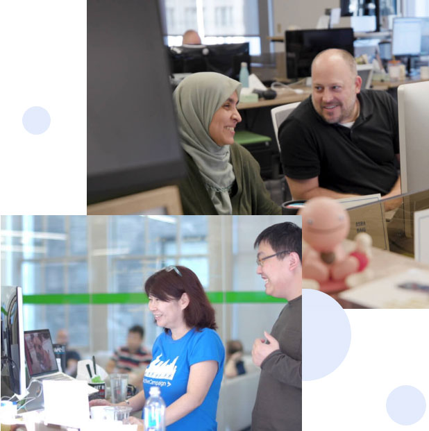 Active Campaign people around office