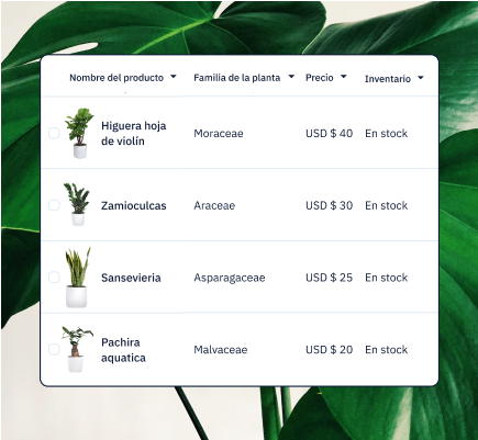 Hub Product Catalog Spanish