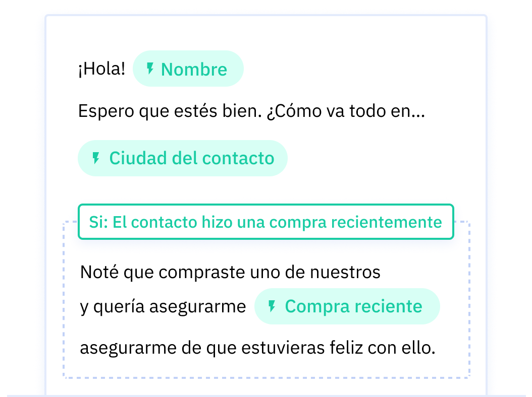 Personalized email ES 2